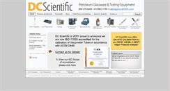 Desktop Screenshot of dcscientific.com